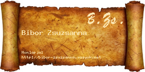Bibor Zsuzsanna névjegykártya